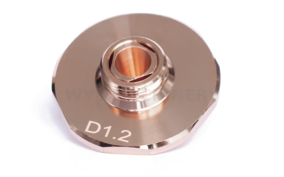 D28 M11 H15 Double Layer Laser Cutting Nozzle for Han's Compatible Fiber Laser Cutting Head - 2