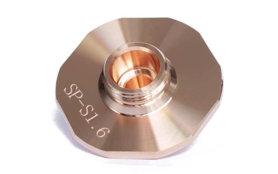D28 M11 H15 Single Layer Laser Cutting Nozzle for Han's Compatible Fiber Laser Cutting Head - 2