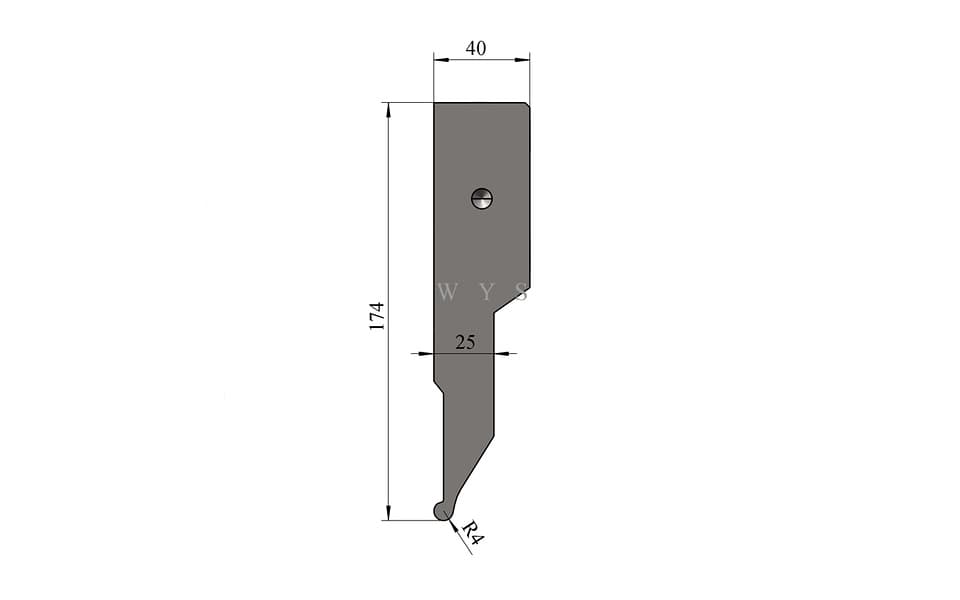 174mm R4 Upper Bending Blade for Flexible Panel Bender - 2