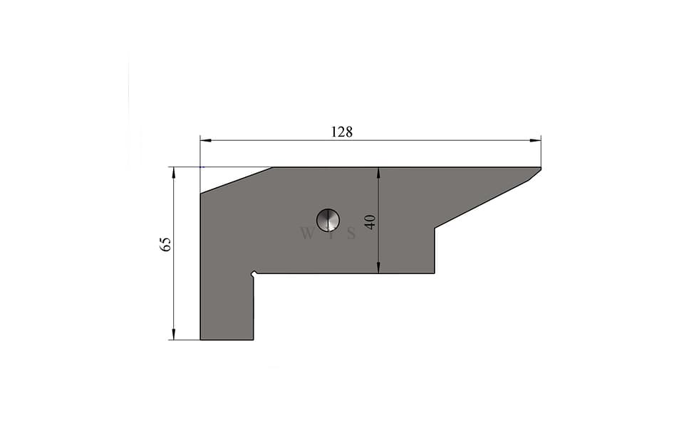 1400mm Long Counterblade for Flexible Panel Bender - 2