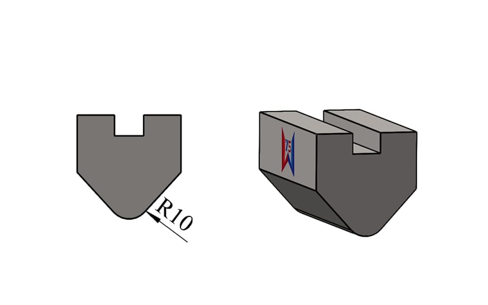 Replaceable Radius Insert for Split-Type Press Brake Punch – R8 R9 R10 - 3