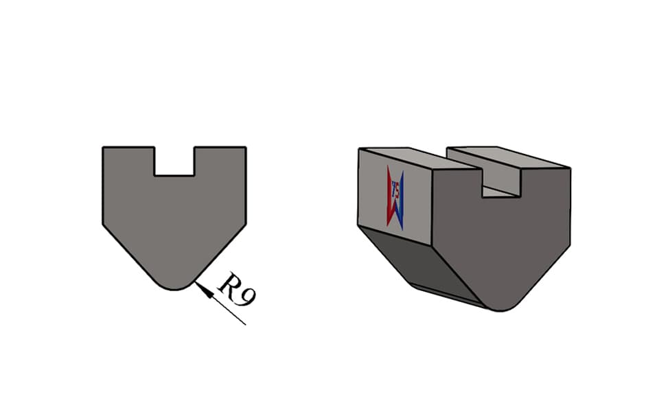 Replaceable Radius Insert for Split-Type Press Brake Punch – R8 R9 R10 - 2