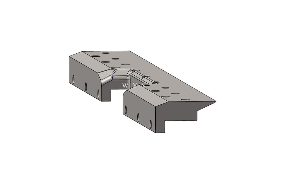 128mm Wide Panel Bender Counterblade with 40mm Load-Bearing Height - 1