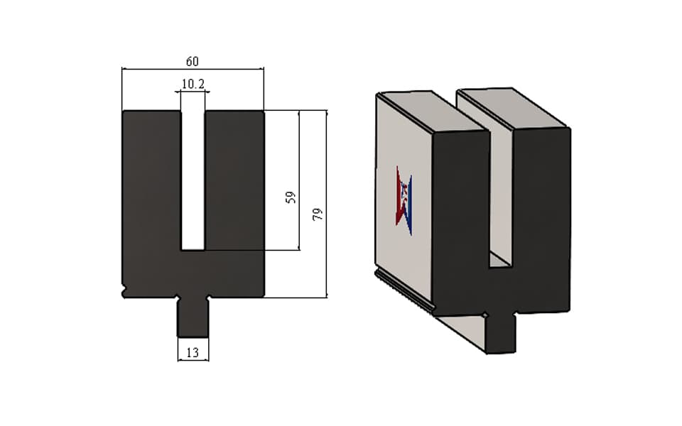 WILA Type U-Profile Hemming Die with 8mm, 10mm and 12mm Openings