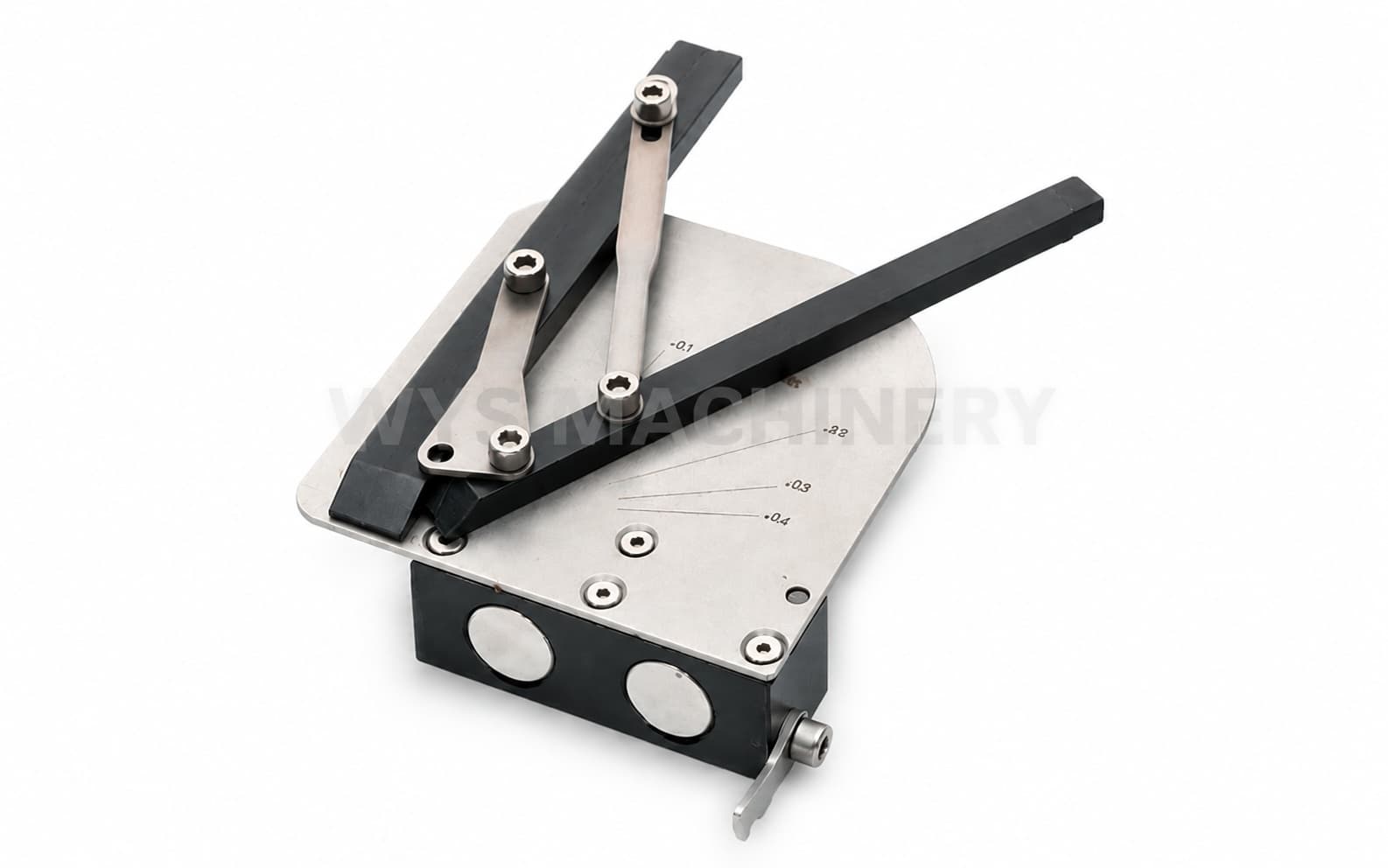 Swiveling Magnetic Back Gauge Bracket for Press Brakes - 1